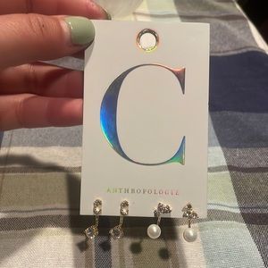 Anthropologie Monogram C Earrings